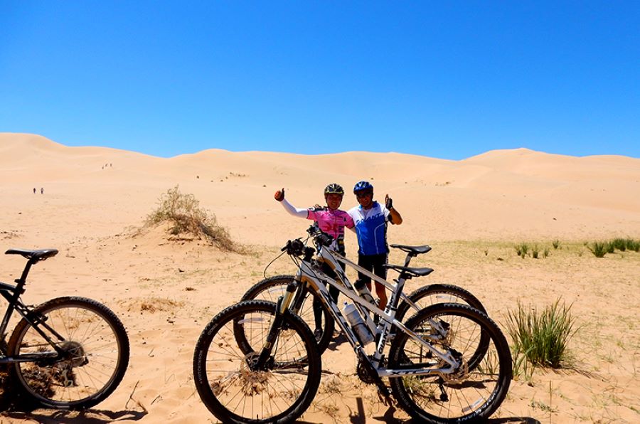 Cycling in Gobi photo 1